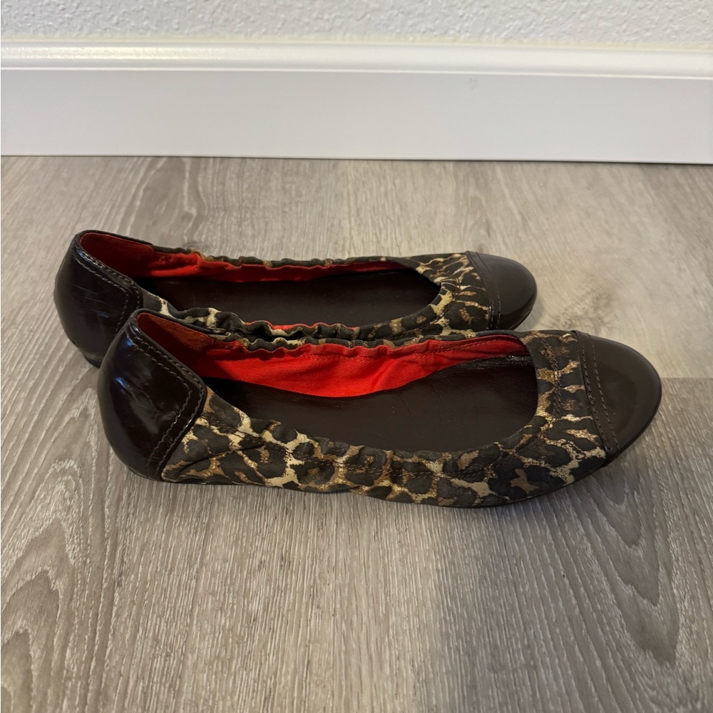 Coach Leopard Print Ballet Flats 8 - Picture 4 of 5